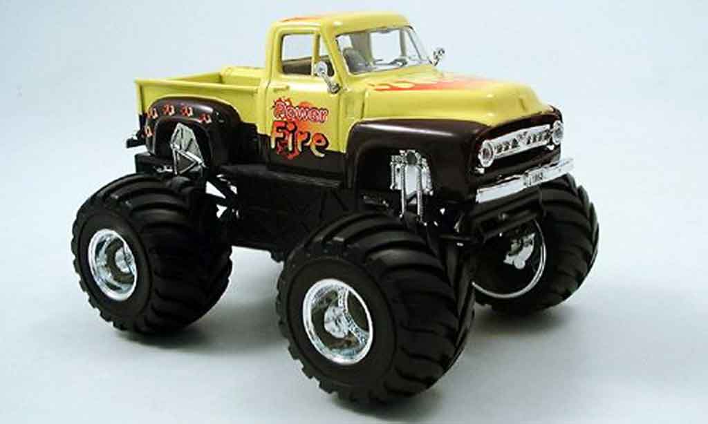 Ford F1 1/43 Yat Ming 00 Monster Truck giallo nero 1953 modellino in miniatura