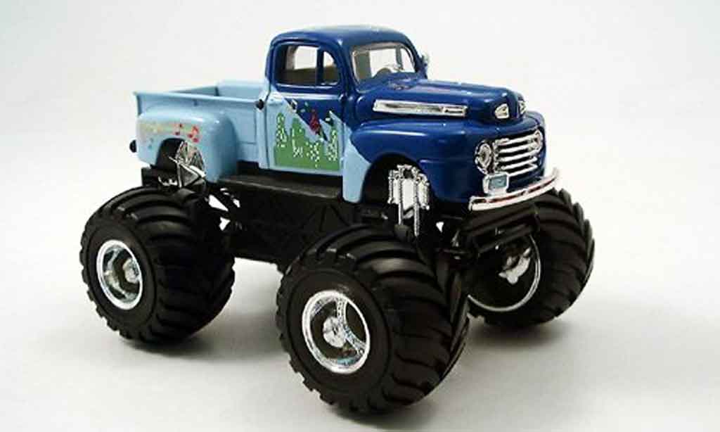Ford F1 1/43 Yat Ming 00 Monster Truck blu 1948 modellino in miniatura
