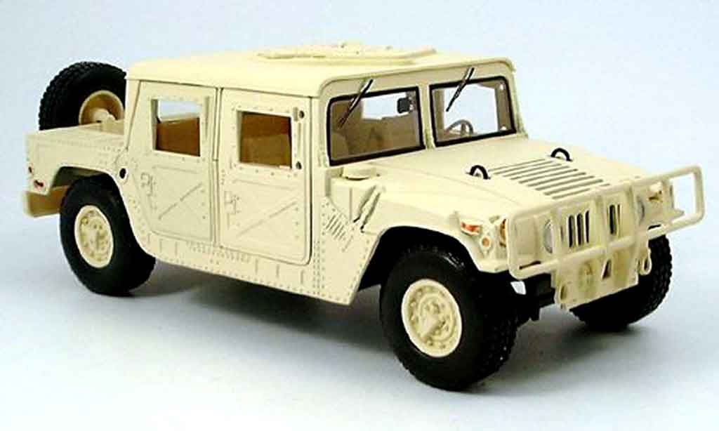 Hummer Humvee 1/18 Motormax pick up beige modellino in miniatura