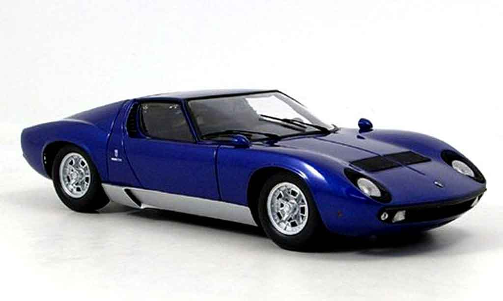 Lamborghini Miura P400 1/18 Kyosho P400 blu modellino in miniatura