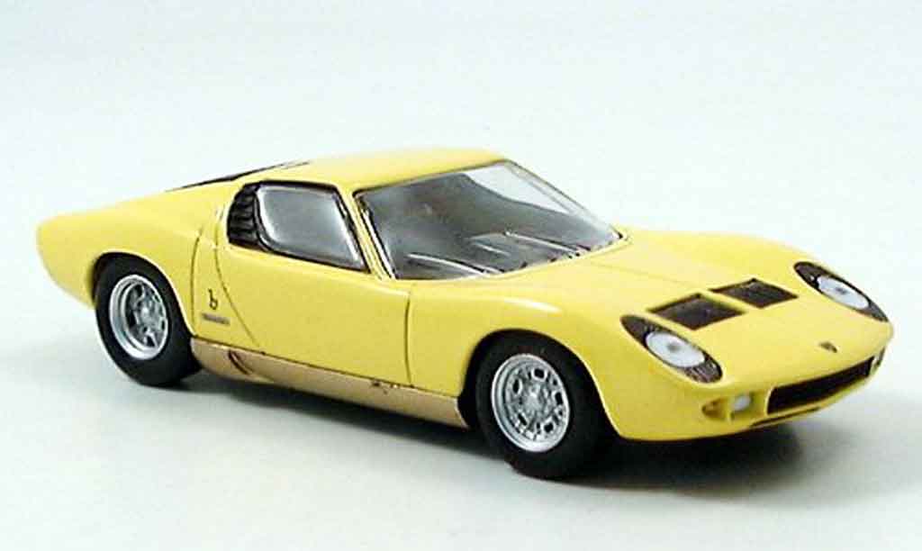 Lamborghini Miura 1/43 Del Prado giallo modellino in miniatura