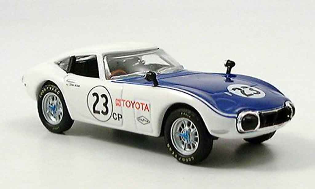 Toyota 2000 GT 1/43 Del Prado shelby bianco blu no.23 modellino in miniatura