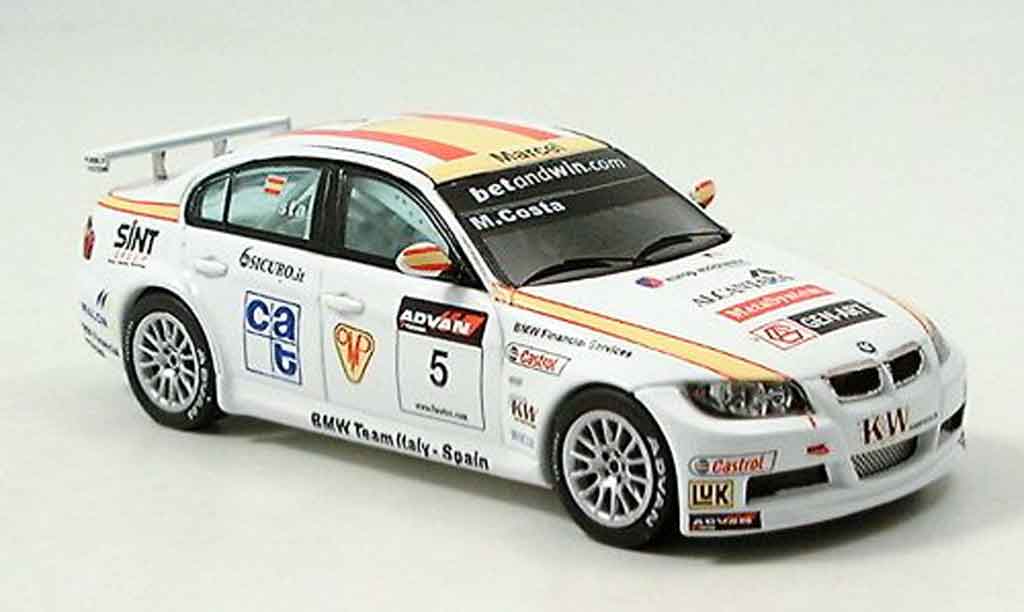 Bmw 320 E90 1/43 Spark E90 si 3er No.5 Costa WTCC 2006 modellino in miniatura