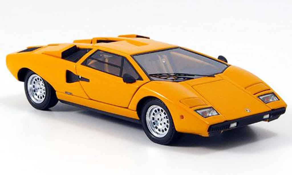 Lamborghini Countach LP 400 1/43 Kyosho LP 400 orange modellino in miniatura