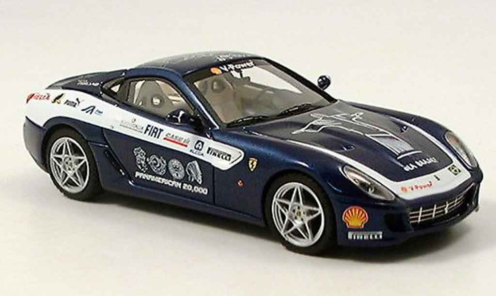Ferrari 599 GTB 1/43 Look Smart GTB fiorano panamericana blu modellino in miniatura