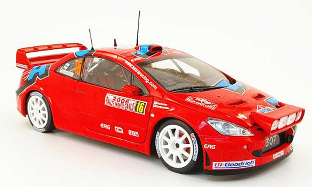 Peugeot 307 WRC 1/18 Sun Star WRC no.16 astra racing rallye monte carlo 2006 modellino in miniatura