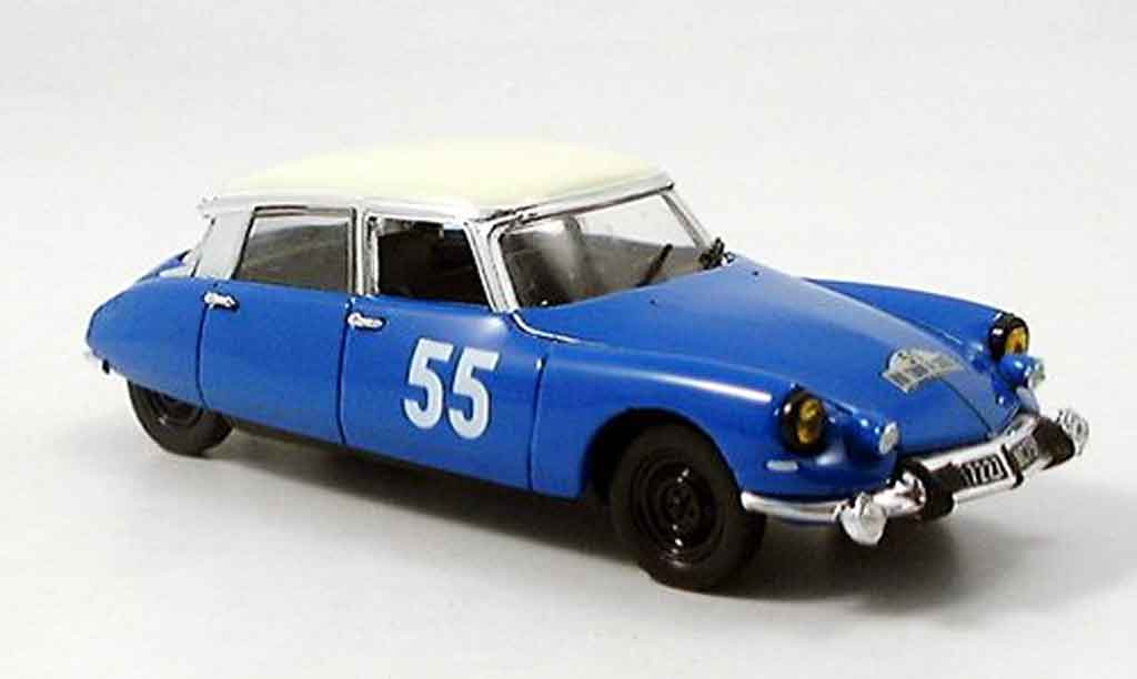 Citroen DS 19 1/43 Norev 19 no.55 rallye tour de course modellino in miniatura