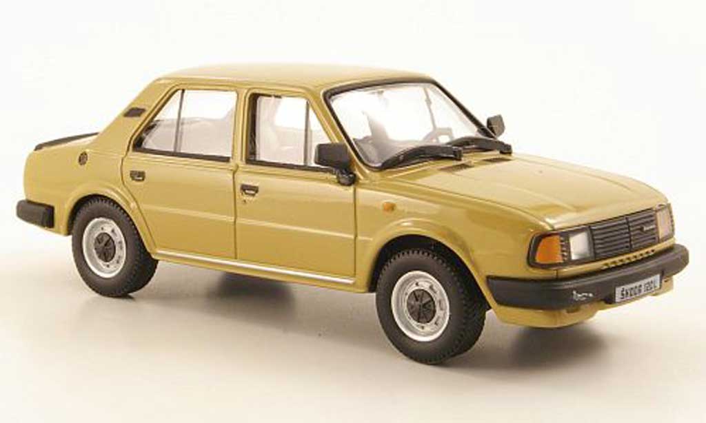 Skoda 120 1/43 Abrex L beige 1986 modellino in miniatura