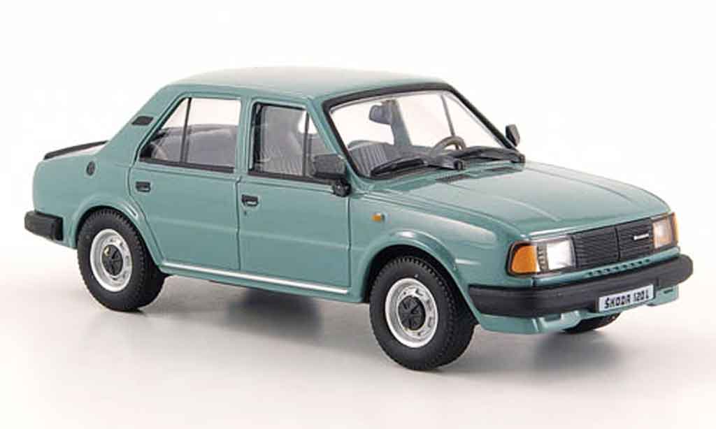 Skoda 120 1/43 Abrex l grigio grun 1986 modellino in miniatura
