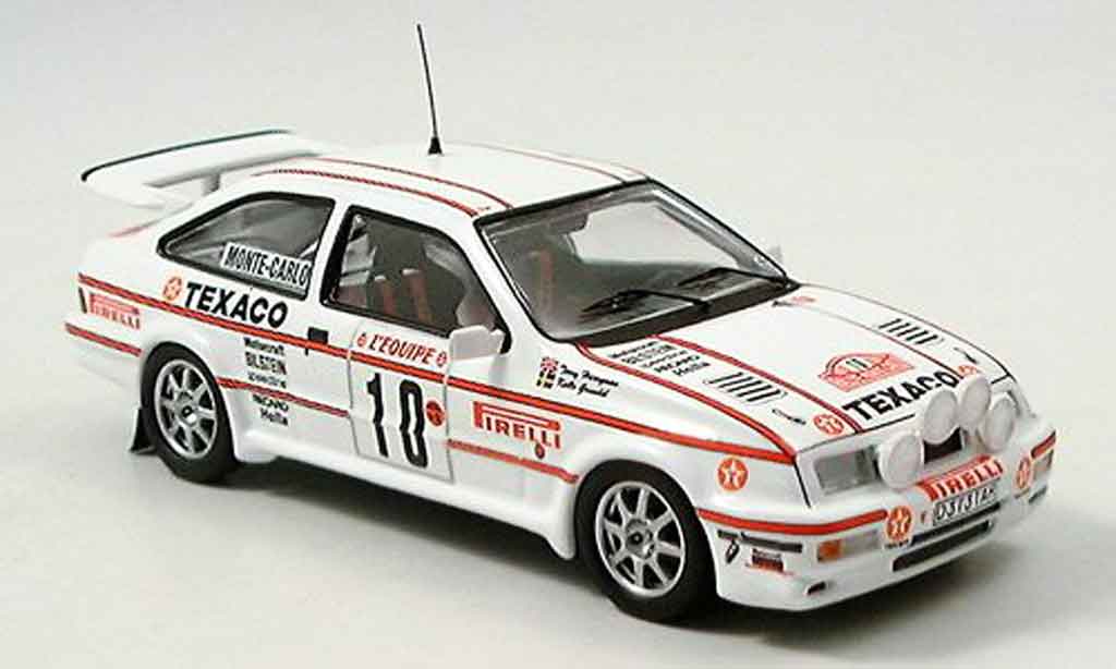 Ford Sierra Cosworth RS 1/43 Trofeu Cosworth RS Cosworth Texaco Rally Monte Carlo 1987 modellino in miniatura