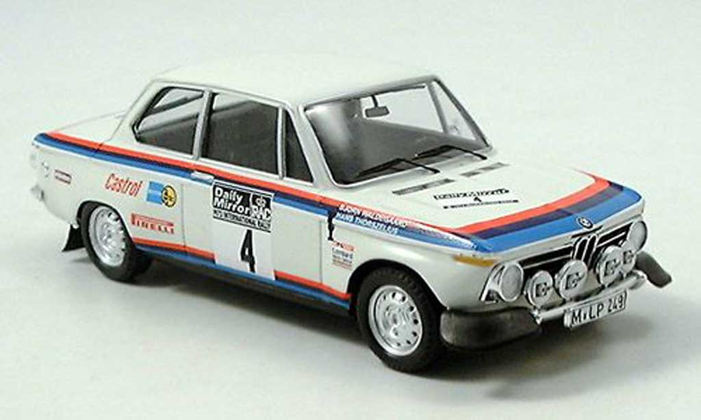 Bmw 2002 Tii 1/43 Trofeu Tii Works Team Rally RAC 1973 Waldegard/Thorzelius modellino in miniatura