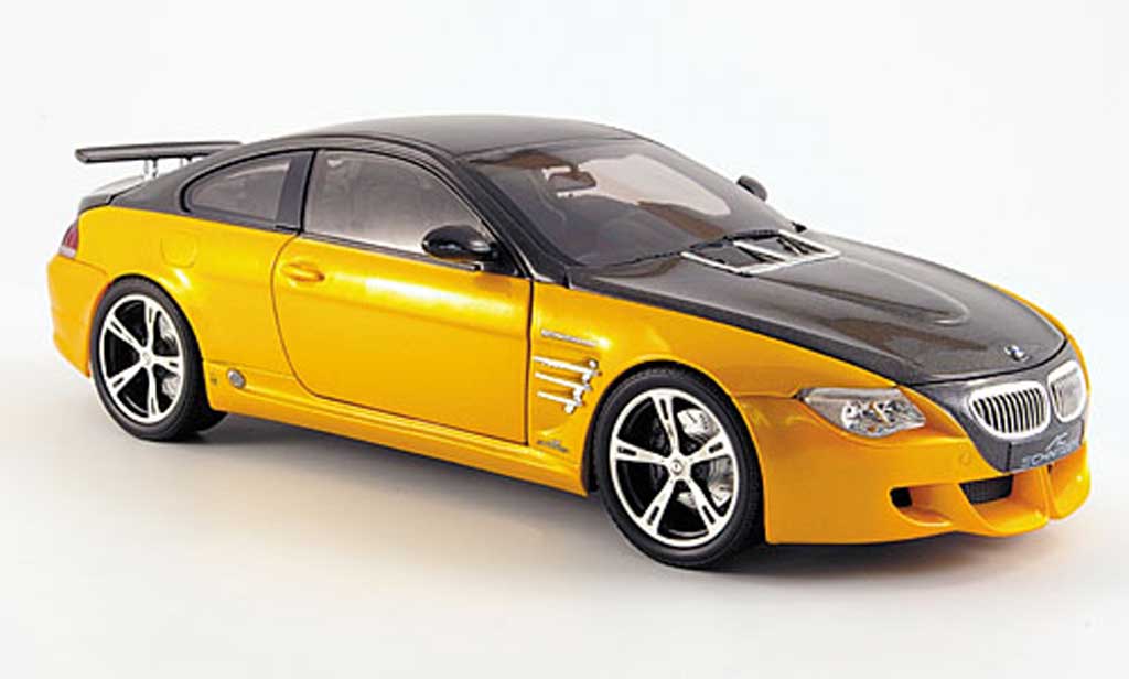 Bmw M6 E63 1/18 Norev E63 ac schnitzer tension m6 giallo/ modellino in miniatura