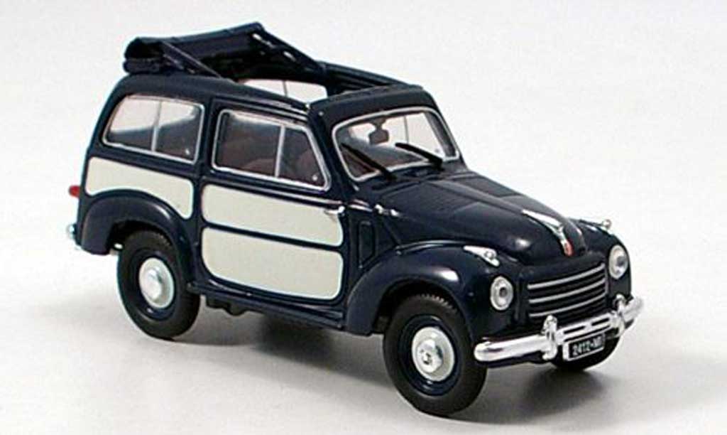 Fiat 500 1/43 Norev Belvedere blu 1952 modellino in miniatura