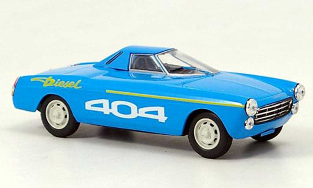 Peugeot 404 Diesel 1/43 Norev Diesel Rekord blu 1965 modellino in miniatura