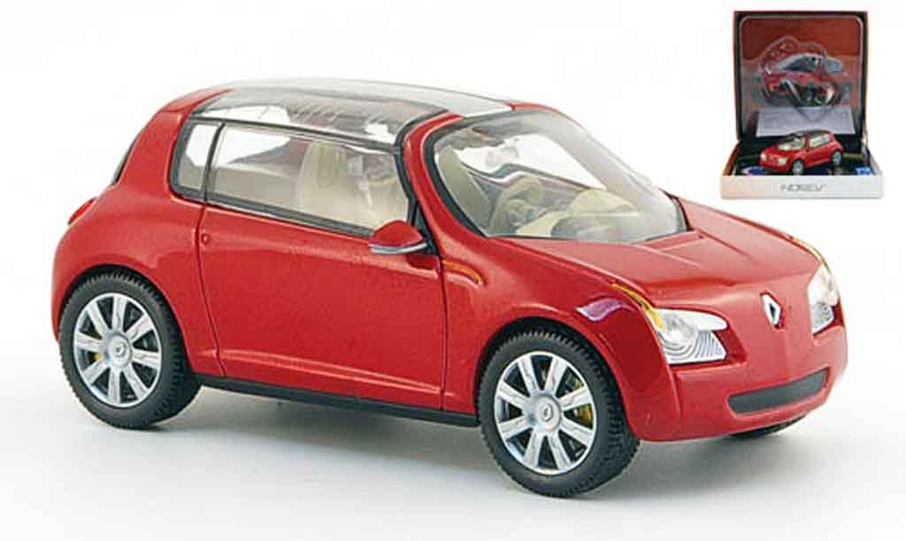 Renault Zoe 1/43 Norev rosso autosalon genf 2005 modellino in miniatura