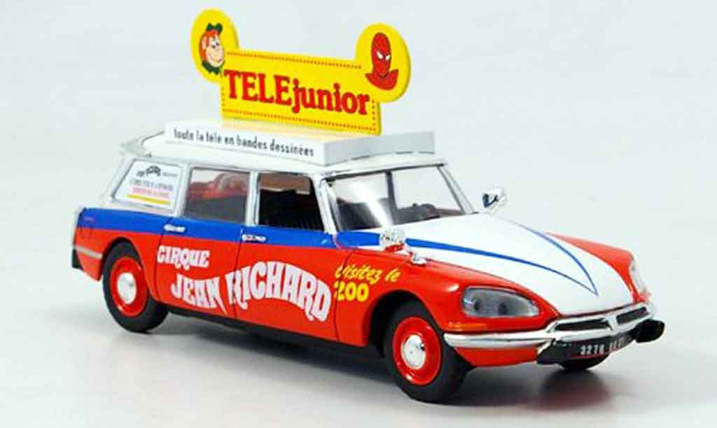 Citroen DS 1/43 Norev break zirkus pinder tinitin modellino in miniatura