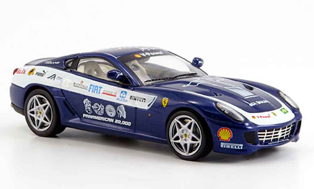 Ferrari 599 GTB 1/43 IXO GTB panamericana blu 2006 modellino in miniatura