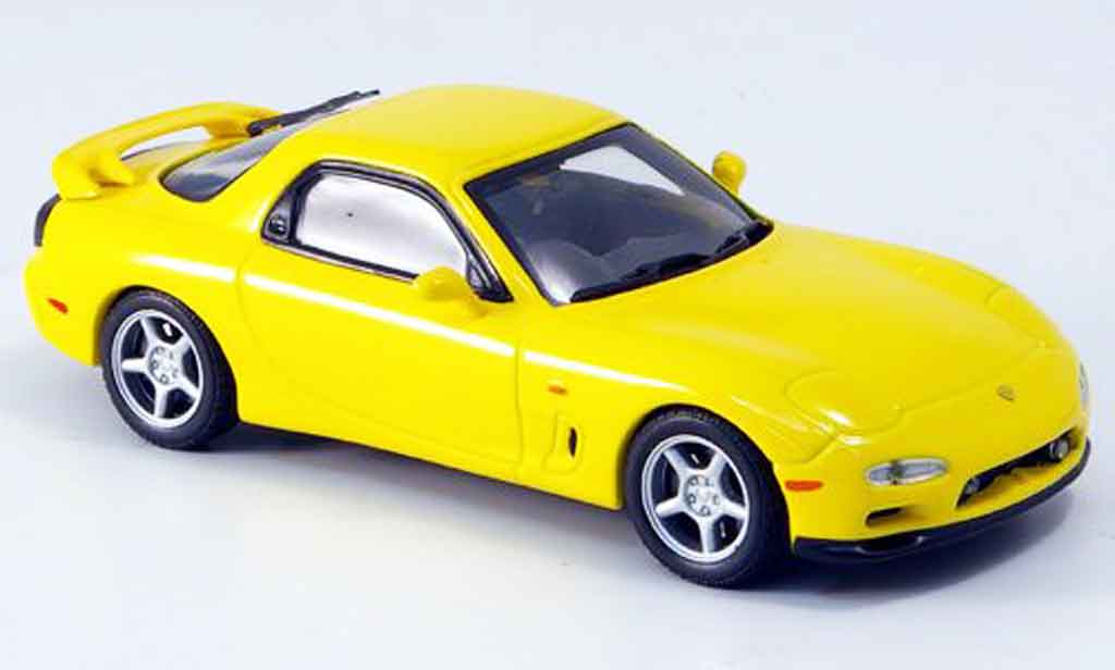Mazda RX7 1991 1/43 Kyosho 1991 (FD3S) Type R giallo modellino in miniatura