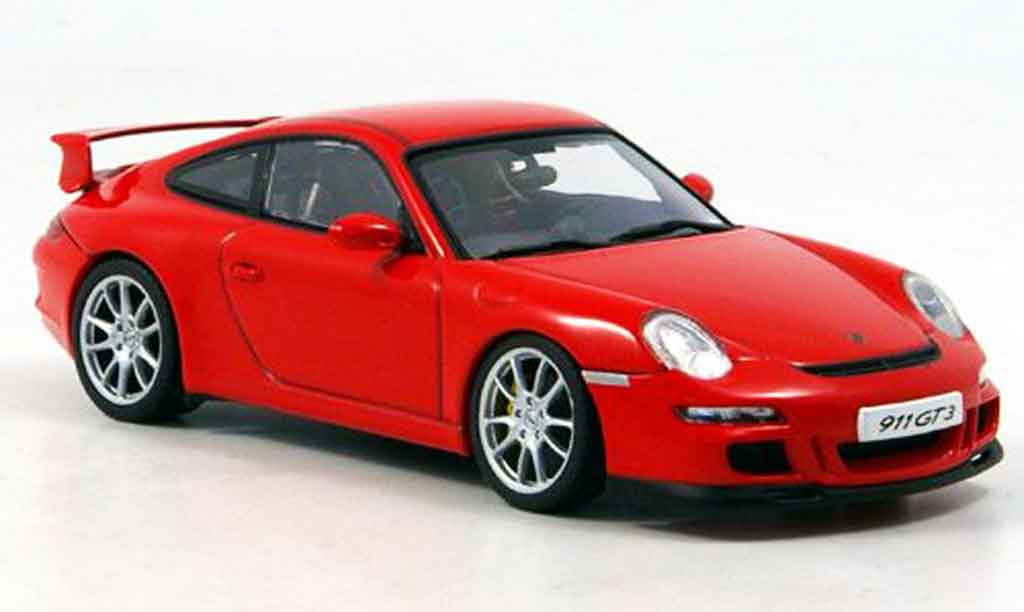 Porsche 997 Carrera 1/43 Autoart Carrera rosso modellino in miniatura
