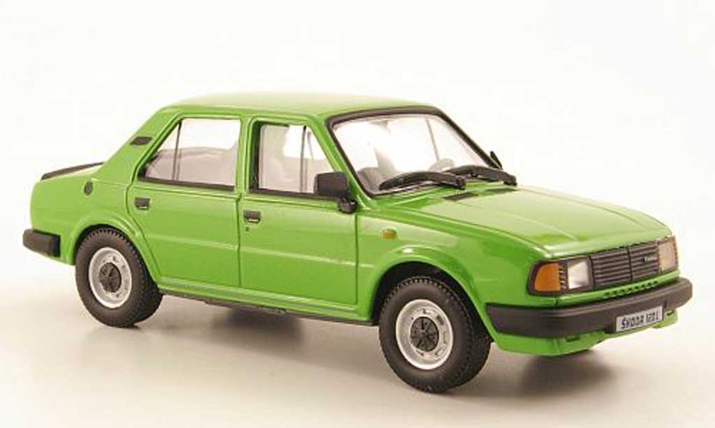 Skoda 120 1/43 Abrex L grun 1986 modellino in miniatura