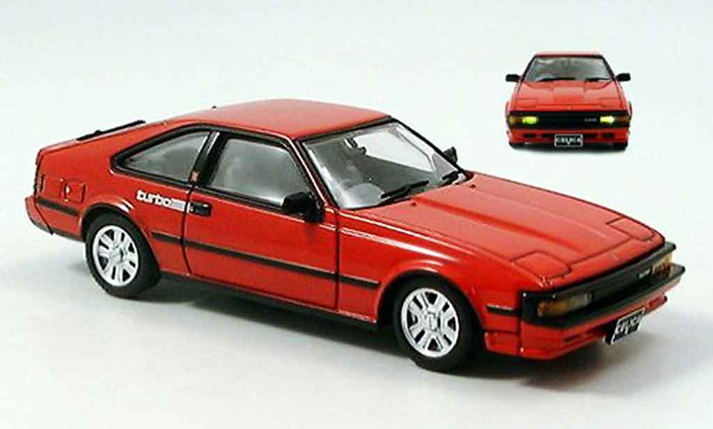 Toyota Celica 1/43 Aoshima g turbo rosso 1983 modellino in miniatura