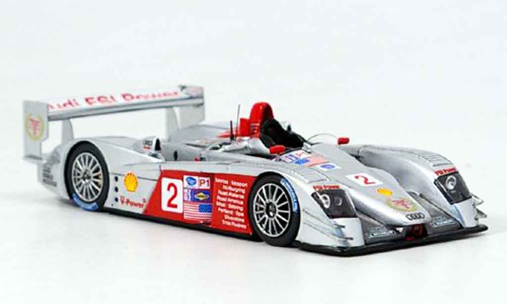 Audi R8 2006 1/43 Spark 2006 No.2 Sieger Lime Rock Park ALMS modellino in miniatura