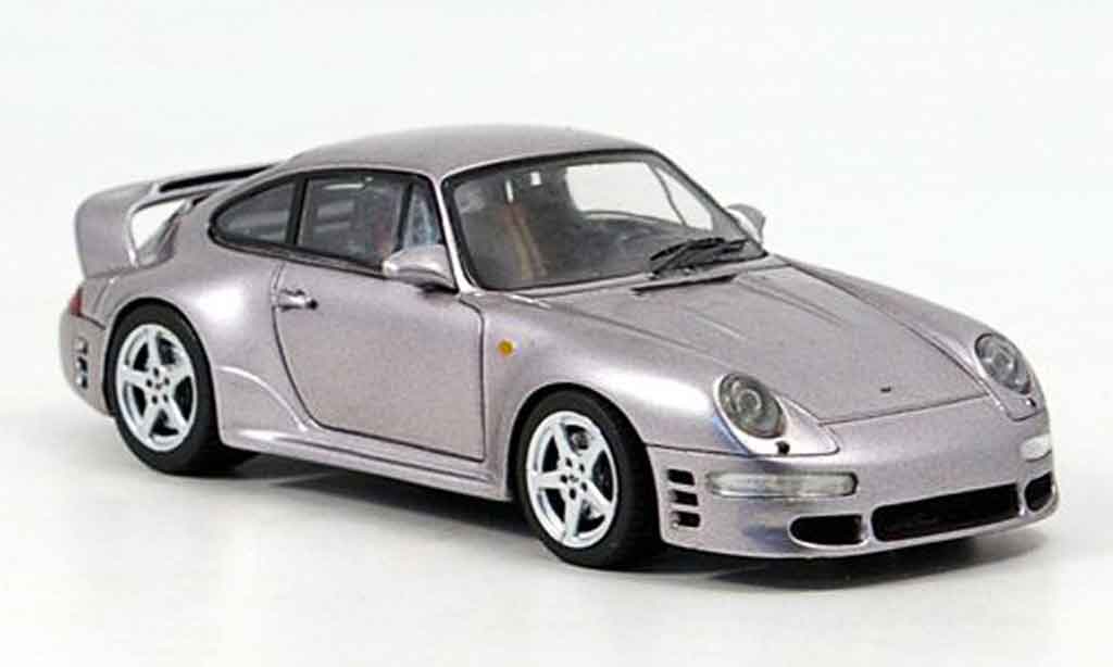 Ruf CTR 2 1/43 Spark 2 grigio metallisee 1996 modellino in miniatura