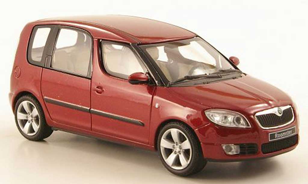 Skoda Roomster 1/43 Abrex rosso 2006 modellino in miniatura