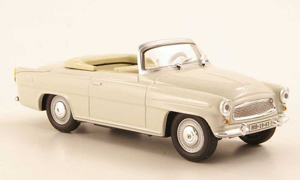 Skoda Felicia 1/43 Abrex Roadster grigio modellino in miniatura