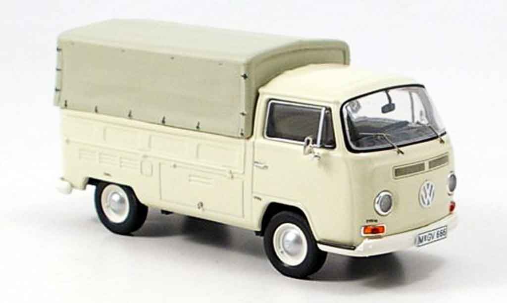 Volkswagen Combi 1/43 Premium Cls t2a pritsche avec plane bianco modellino in miniatura