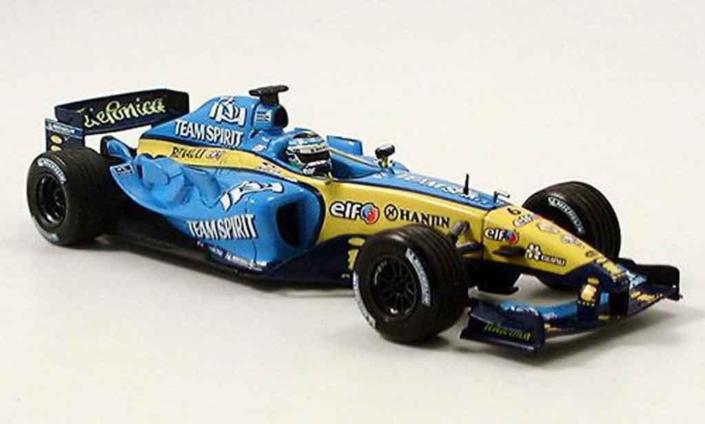 Renault F1 1/43 Minichamps f1 team r 25 showcar no.6 g. fisica 2005 modellino in miniatura
