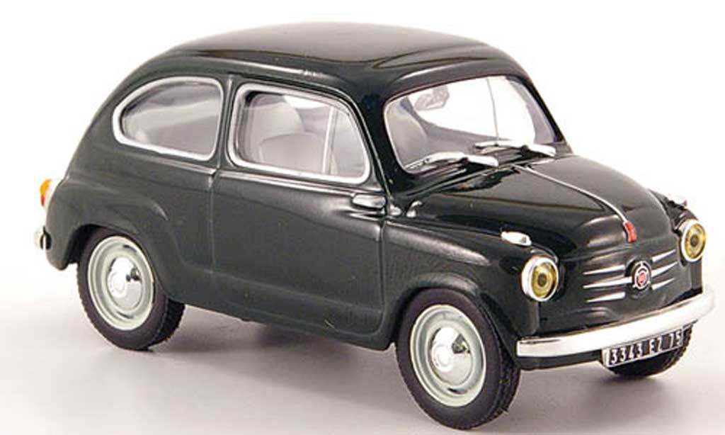 Fiat 600 1/43 Hachette grun 1957 modellino in miniatura