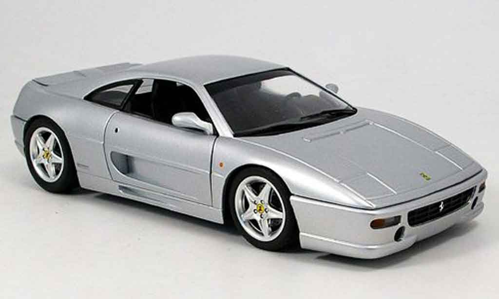 Ferrari F355 Berlinetta 1/18 Hot Wheels Berlinetta gtb grigio modellino in miniatura