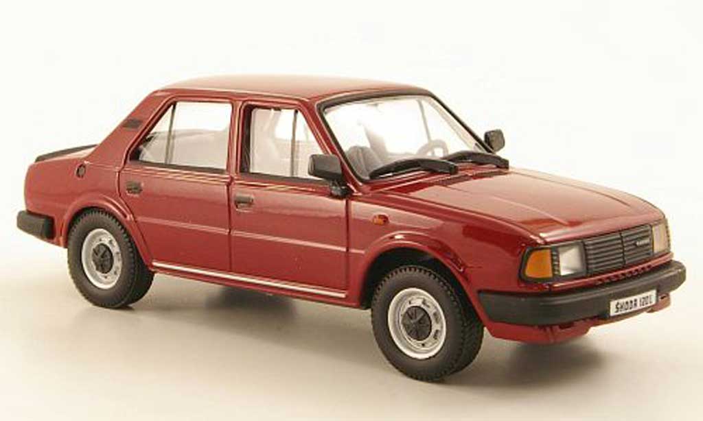 Skoda 120 1/43 Abrex L rosso 1986 modellino in miniatura