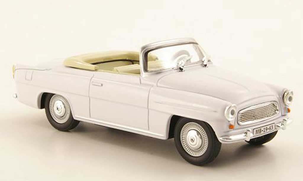 Skoda Felicia 1/43 Abrex Roadster bianco modellino in miniatura