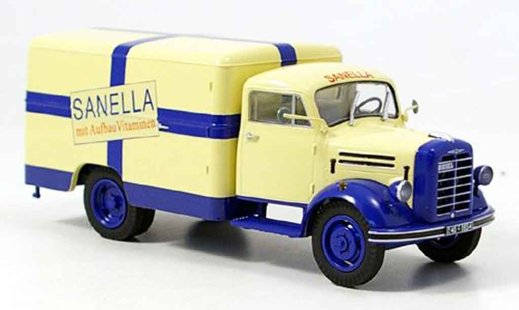 Borgward B 2500 1/43 Schuco Sanella Kastenwagen modellino in miniatura