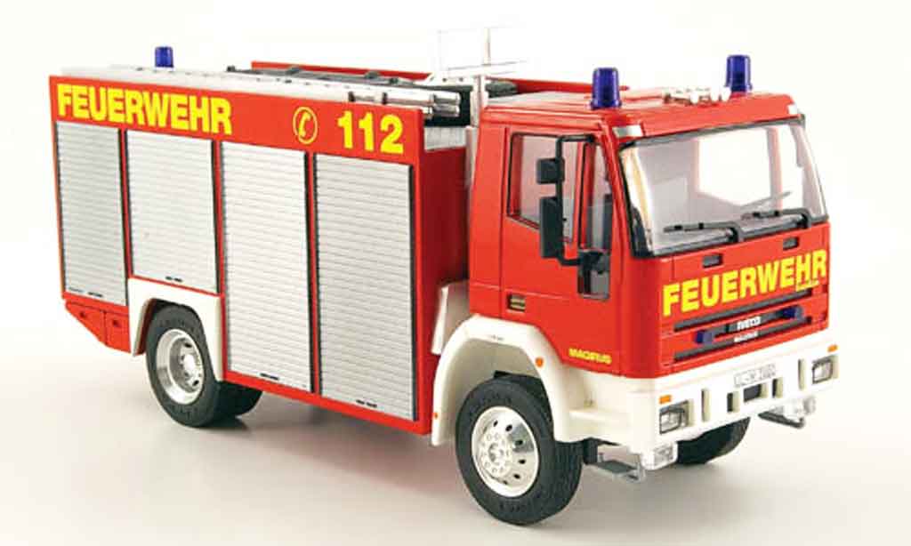 Magirus RW 1/43 Schuco Iveco 2 pompier modellino in miniatura
