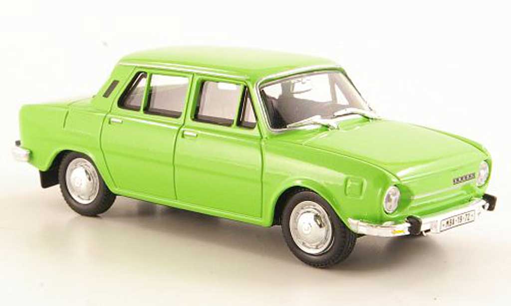 Skoda 110 1/43 Abrex L grun 1969 modellino in miniatura