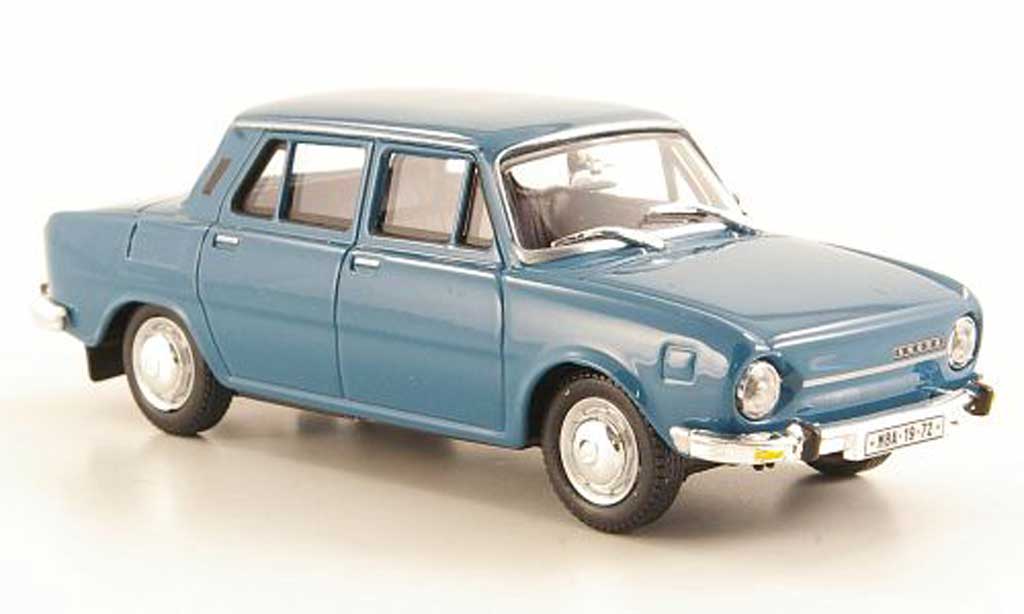 Skoda 110 1/43 Abrex blugrigio 1969 modellino in miniatura