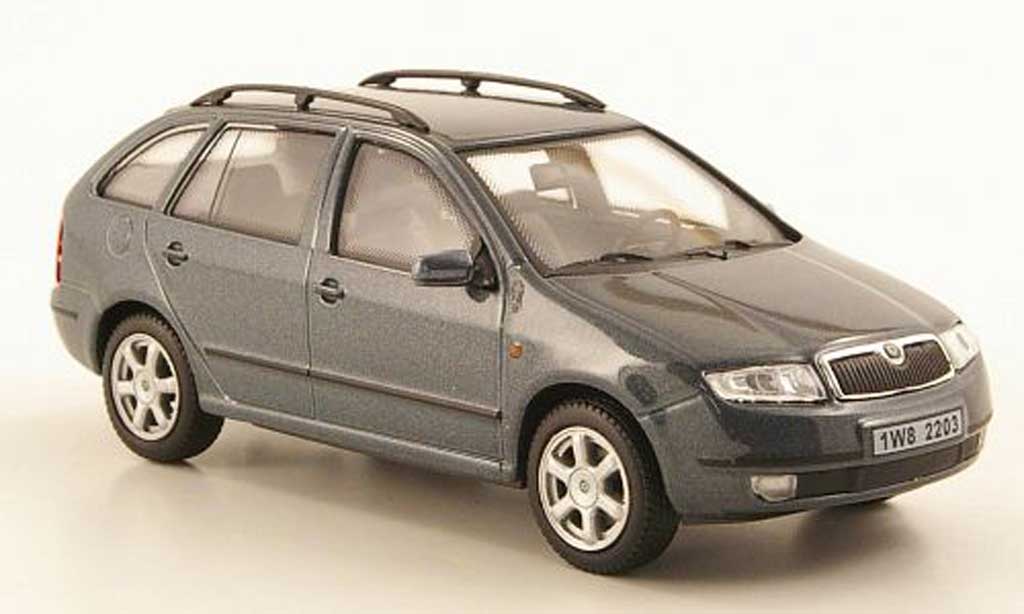 Skoda Fabia 1/43 Abrex grigiogrun modellino in miniatura