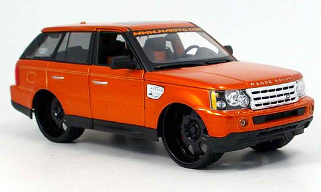 Range Rover Sport 1/18 Maisto orange g-ridez tuning modellino in miniatura