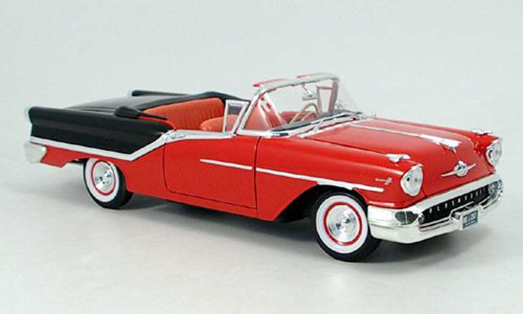 Oldsmobile Super 88 1/18 Yat Ming rosso nero 1957 modellino in miniatura