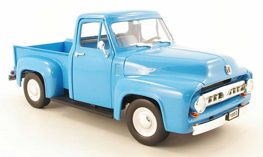 Ford F-100 1/18 Yat Ming F 100 blu 1953 modellino in miniatura