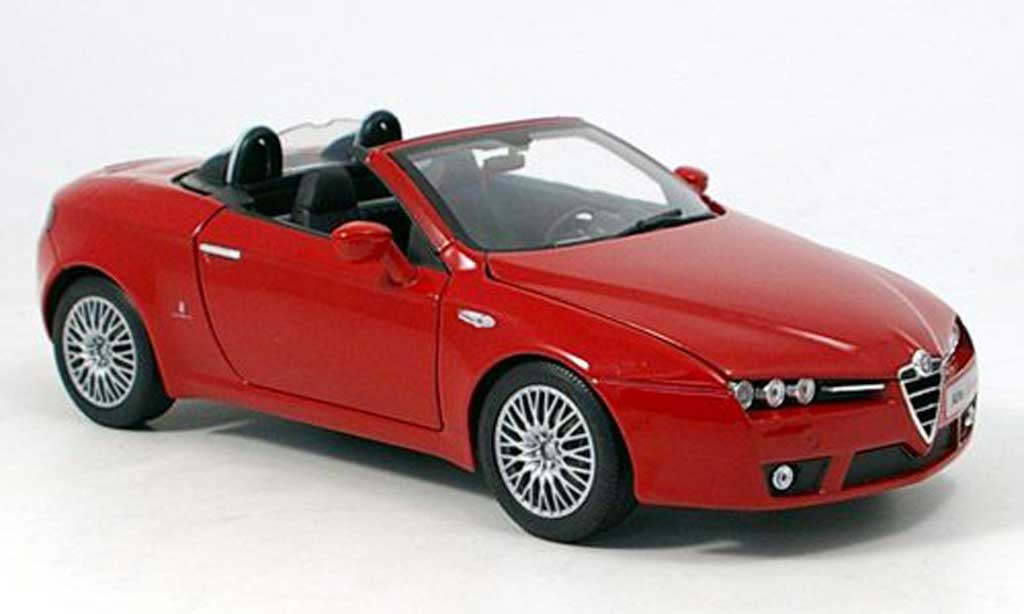 Alfa Romeo Spider 1/18 Norev rosso 2006 modellino in miniatura