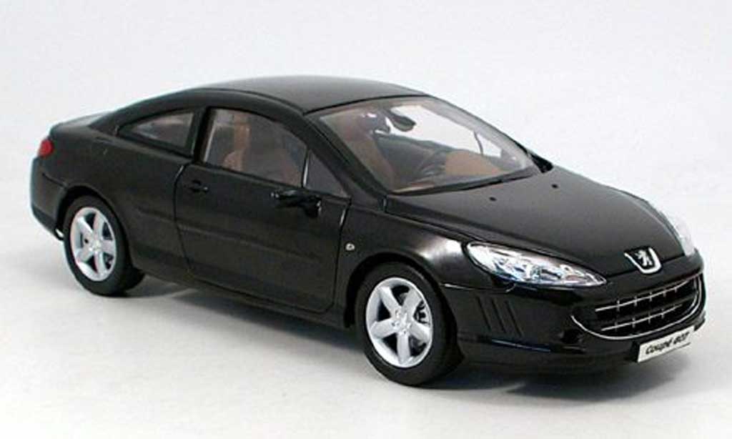 Peugeot 407 coupe 1/18 Norev coupe nero 2005 modellino in miniatura