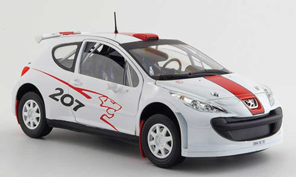 Peugeot 207 S2000 1/18 Solido S2000 bianco/rosso 2006 modellino in miniatura
