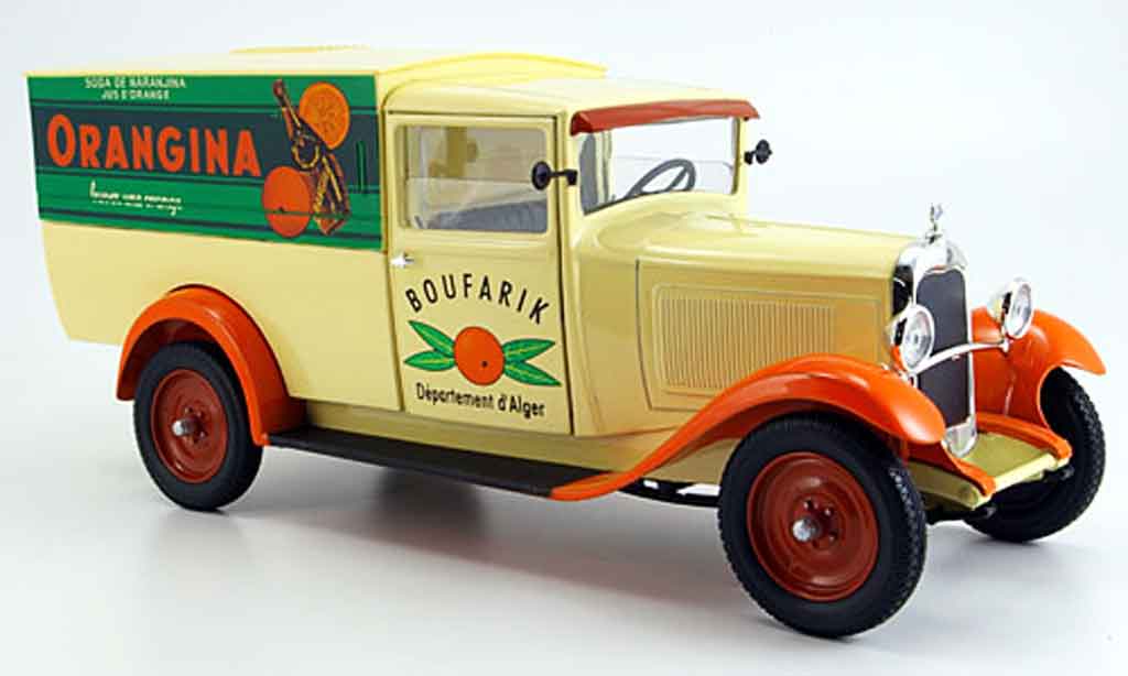 Citroen C4 1930 1/18 Solido 1930 lieferwagen orangina modellino in miniatura