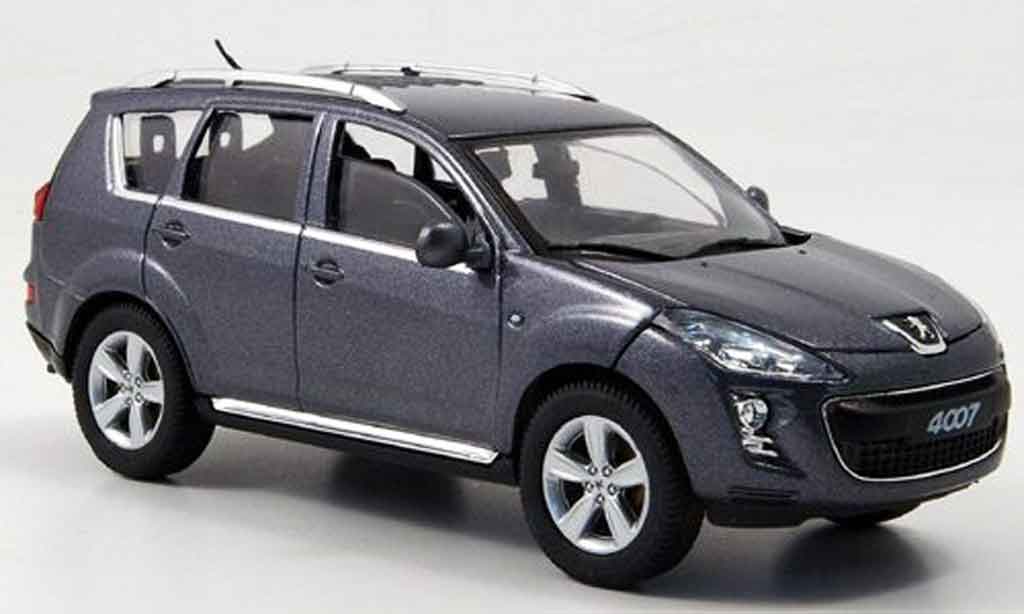 Peugeot 4007 1/43 Solido grigio collection exklusiv 2007 modellino in miniatura