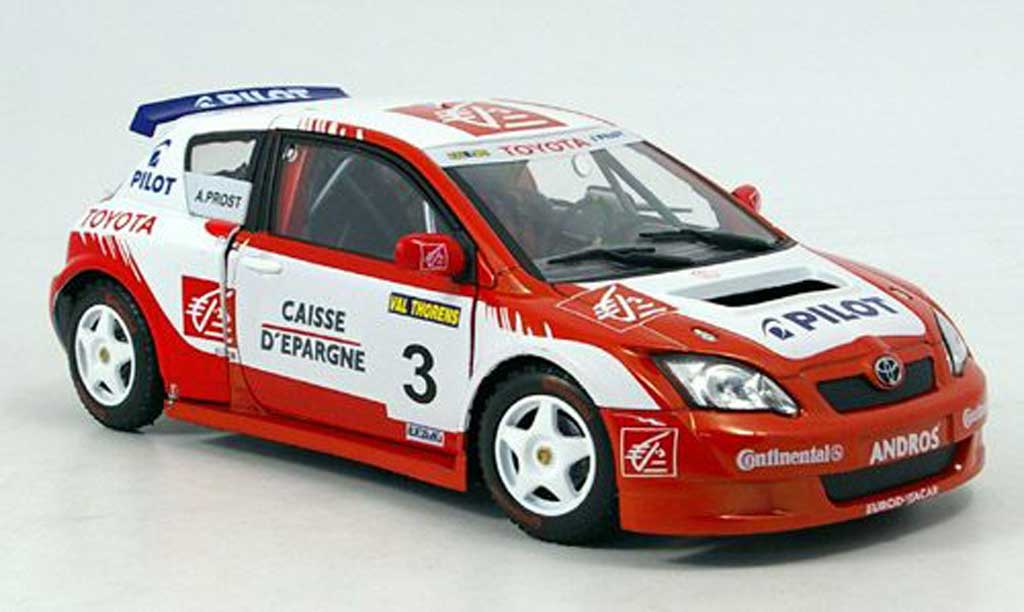 Toyota Corolla Trophee Andros 1/18 Solido Trophee Andros no.3 prost collection 2006 modellino in miniatura