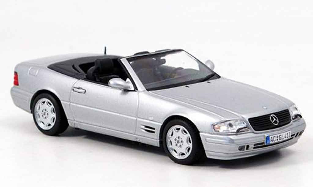 Mercedes 500 SL 1/43 Minichamps SL SL grigio metallisee 1999 modellino in miniatura